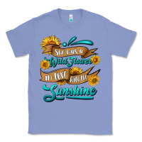 Colony Blue she was a wild flower in love with the sunshine Classic Tee - HRA Design Shop