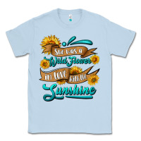 Dusty Blue she was a wild flower in love with the sunshine Classic Tee - HRA Design Shop