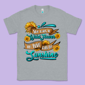 She Was A Wild Flower In Love With The Sunshine Classic Tee Designed By Hra Design Shop