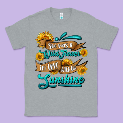 She Was A Wild Flower In Love With The Sunshine Classic Tee Designed By Hra Design Shop