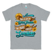 Heather Grey she was a wild flower in love with the sunshine Classic Tee - HRA Design Shop