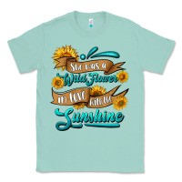 Seafoam she was a wild flower in love with the sunshine Classic Tee - HRA Design Shop