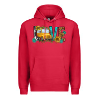 Cardinal school bus love Premium Hoodie - NancyCooperArtShop