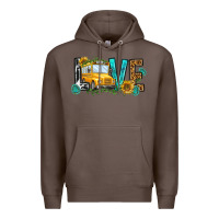 Coffee school bus love Premium Hoodie - NancyCooperArtShop