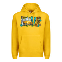 Lemon school bus love Premium Hoodie - NancyCooperArtShop