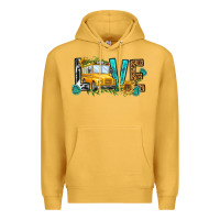 Mustard school bus love Premium Hoodie - NancyCooperArtShop