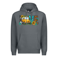 Rock school bus love Premium Hoodie - NancyCooperArtShop