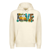 Sandshell school bus love Premium Hoodie - NancyCooperArtShop