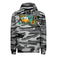Slate Camo school bus love Premium Hoodie - NancyCooperArtShop