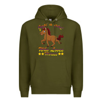 Army Green Just a girl who loves horses Premium Hoodie - Bettercallsaul