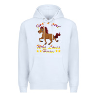 White Just a girl who loves horses Premium Hoodie - Bettercallsaul