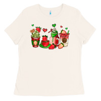 Bone strawberry coffee cups Ladies Tee - AdoDesignShop