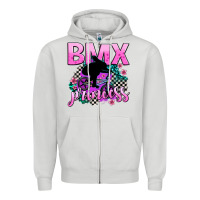Dove Grey bmx princess Zipper Hoodie - AdoDesignShop