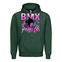 Sports Green bmx princess Zipper Hoodie - AdoDesignShop