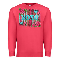 Cardinal xoxo valentines day leopard glitter brushstroke Premium Sweatshirt - Jasminsmagicworld