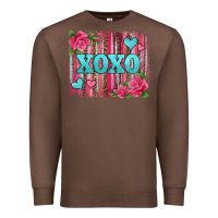 Chestnut xoxo valentines day leopard glitter brushstroke Premium Sweatshirt - Jasminsmagicworld