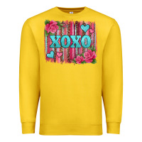 Lemon xoxo valentines day leopard glitter brushstroke Premium Sweatshirt - Jasminsmagicworld