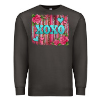 Smoke xoxo valentines day leopard glitter brushstroke Premium Sweatshirt - Jasminsmagicworld