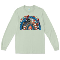 Matcha American rainbow 4th of july Long Sleeve Tee - CowGirlArtShop