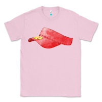 Bubblegum Pink red softball visor fa element Classic Tee - FaDigitalArtStudio