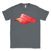 Charcoal Heather red softball visor fa element Classic Tee - FaDigitalArtStudio