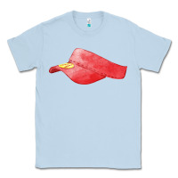 Dusty Blue red softball visor fa element Classic Tee - FaDigitalArtStudio