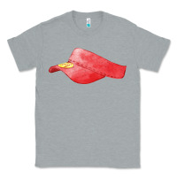 Heather Grey red softball visor fa element Classic Tee - FaDigitalArtStudio