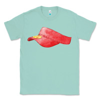 Seafoam red softball visor fa element Classic Tee - FaDigitalArtStudio