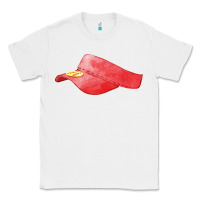 White red softball visor fa element Classic Tee - FaDigitalArtStudio