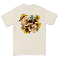 Bone skull flowers and gemstone Premium Tee - Artiststas