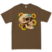 Cacao skull flowers and gemstone Premium Tee - Artiststas