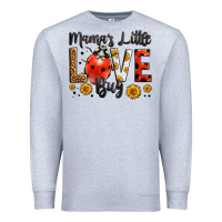 Heather Grey mama's little love bug Premium Sweatshirt - LillyAllenDesigns