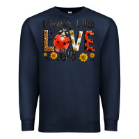 Navy mama's little love bug Premium Sweatshirt - LillyAllenDesigns