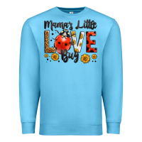 Ocean Blue mama's little love bug Premium Sweatshirt - LillyAllenDesigns