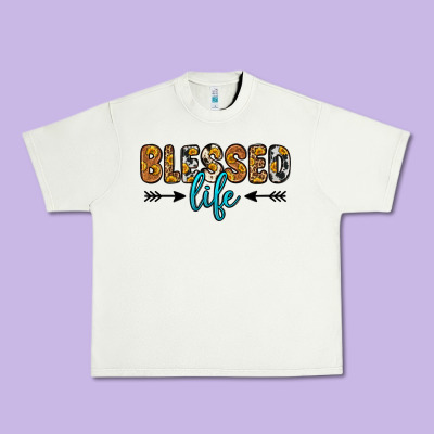 Blessed Life Urban Heavy Tee Designed By Zillion Design Studio