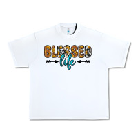 White blessed life Urban Heavy Tee - Zillion Design Studio