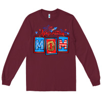 Burgundy American mom Long Sleeve Tee - Neo Western