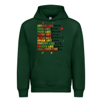 Forest Green inspiring black leaders juneteenth Urban Hoodie - LillyAllenDesigns