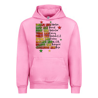 Fuchsia Pink inspiring black leaders juneteenth Urban Hoodie - LillyAllenDesigns