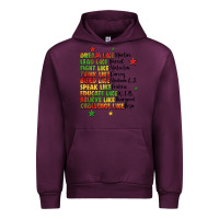 Mauve Wine inspiring black leaders juneteenth Urban Hoodie - LillyAllenDesigns