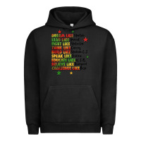 Pigment Black inspiring black leaders juneteenth Urban Hoodie - LillyAllenDesigns