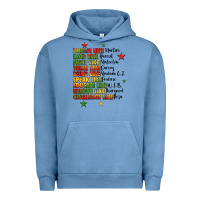 Pigment Pebble Blue inspiring black leaders juneteenth Urban Hoodie - LillyAllenDesigns