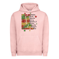 Pigment Salmon inspiring black leaders juneteenth Urban Hoodie - LillyAllenDesigns