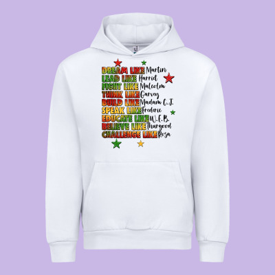 Inspiring Black Leaders Juneteenth Urban Hoodie Designed By Lillyallendesigns