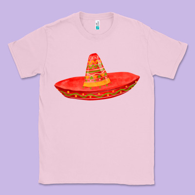 Red Sombrero Fa Element Classic Tee Designed By Fadigitalartstudio