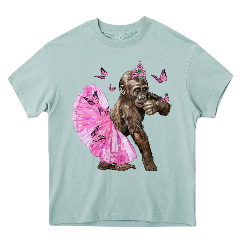 Baby Gorilla With Tutu Heavy Core Tee by LillyAllenDesigns | Teevron