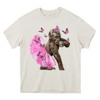 Cream Baby Gorilla With Tutu Heavy Core Tee - LillyAllenDesigns