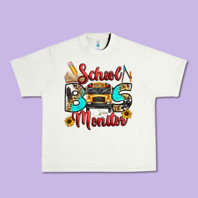 School Bus Monitor Urban Heavy Tee Designed By Texasbilliewilder