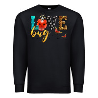 Black love bug lady bug Premium Sweatshirt - LillyAllenDesigns