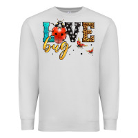 Dove Grey love bug lady bug Premium Sweatshirt - LillyAllenDesigns
